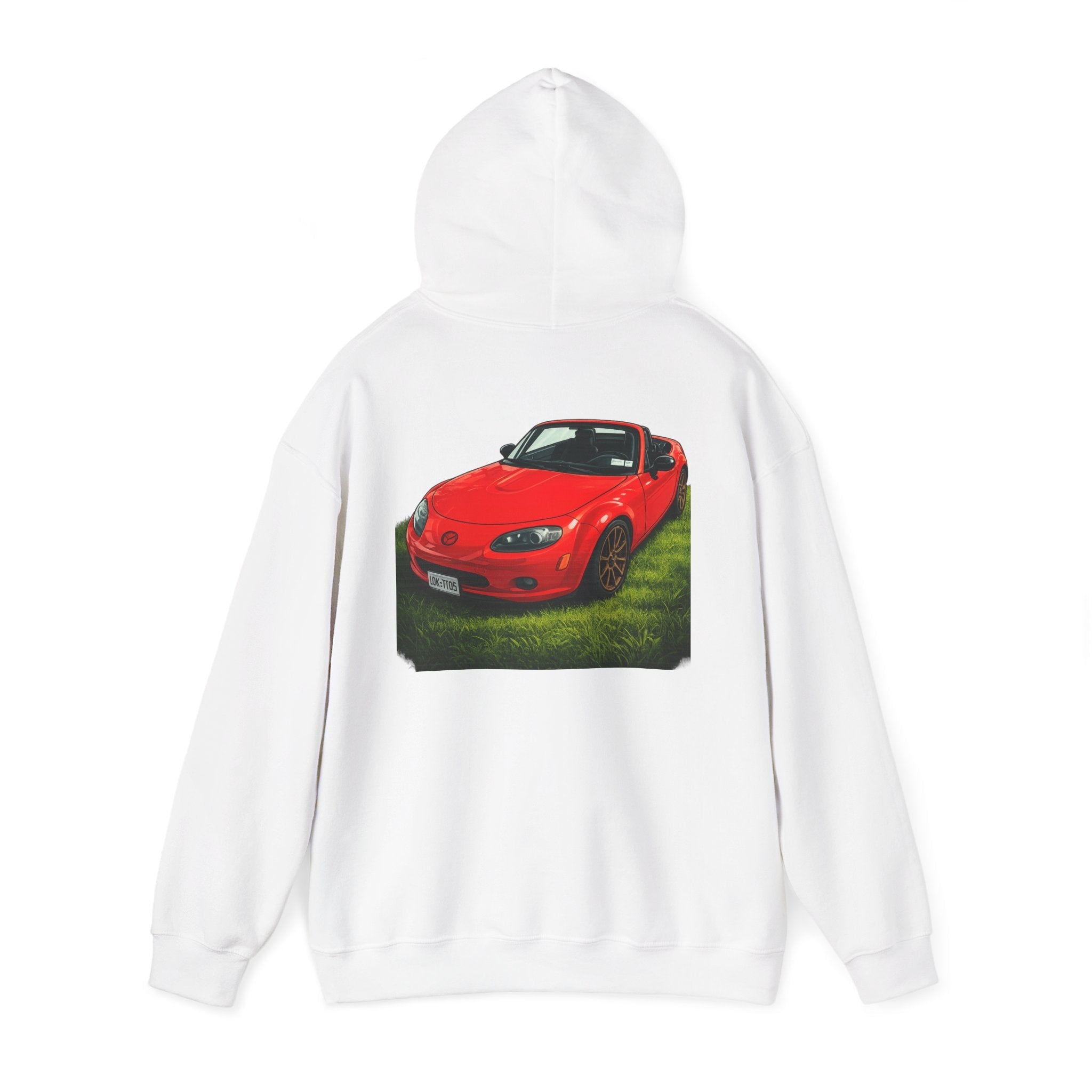 Car Hoodie — Red Sports Convertible Graphic Pullover