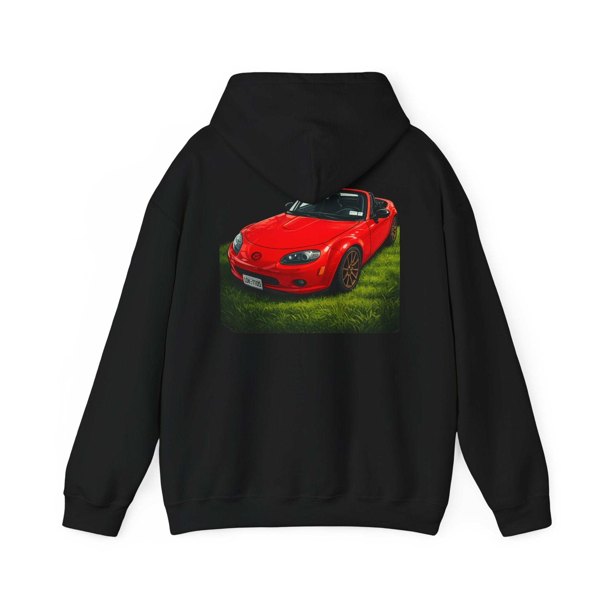 Car Hoodie — Red Sports Convertible Graphic Pullover