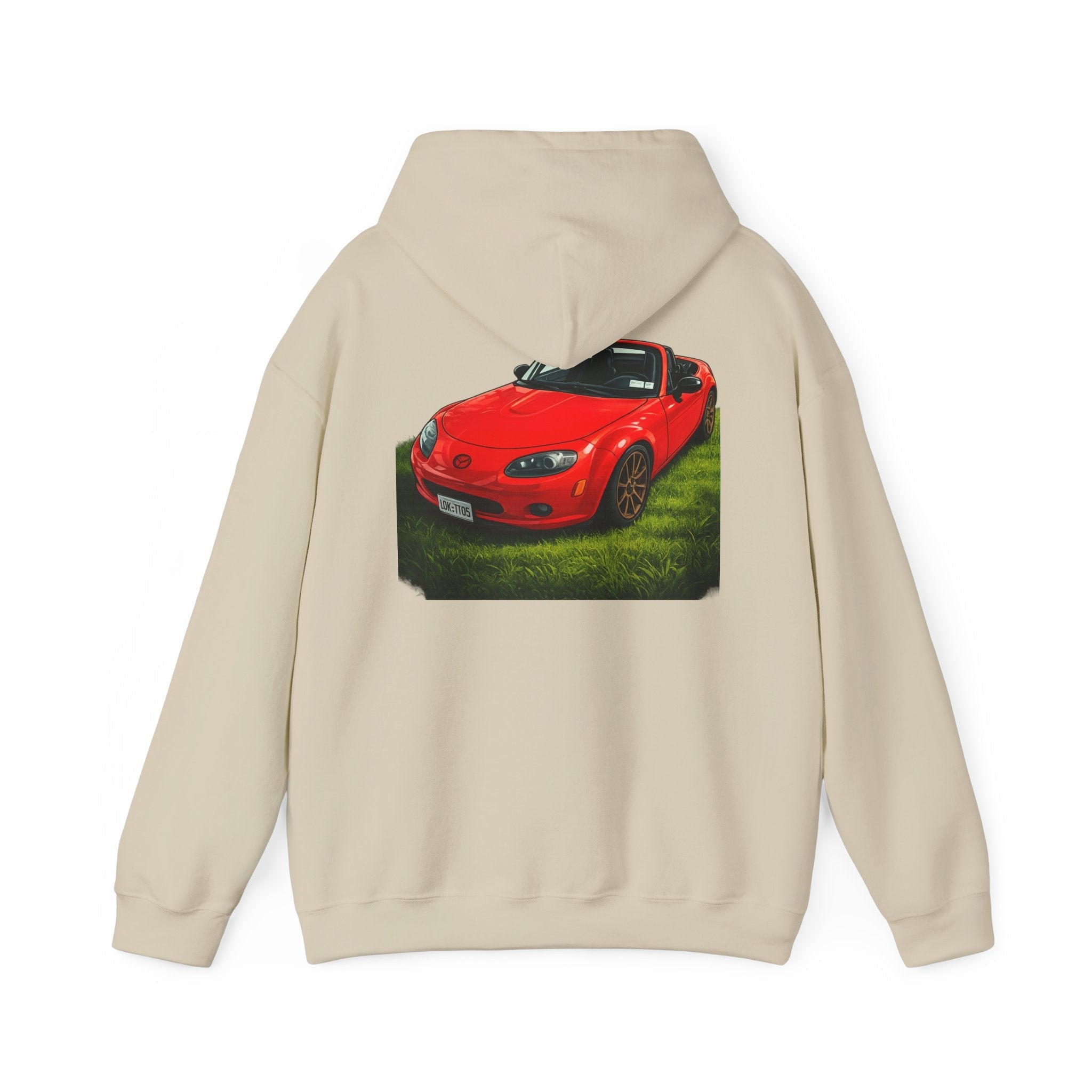 Car Hoodie — Red Sports Convertible Graphic Pullover
